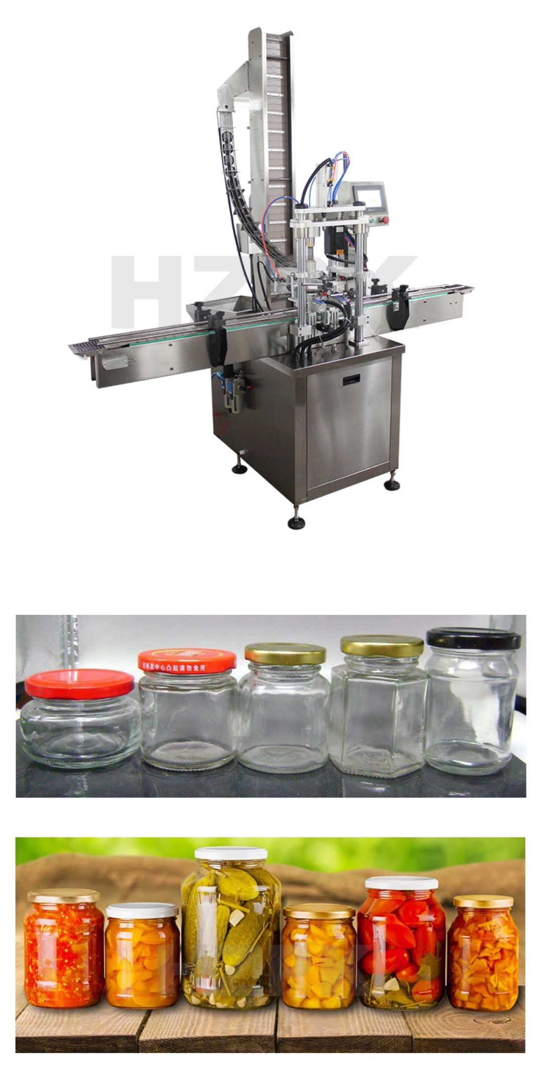 Automatic can feeding and capping machine – Zhejiang Haizhou Packing ...