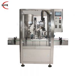 Automatic dual swing arm filling and capping machine for cream and  essential oil